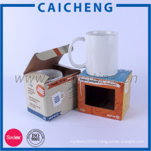 Tuck top corrugated box cardboard mug box packaging